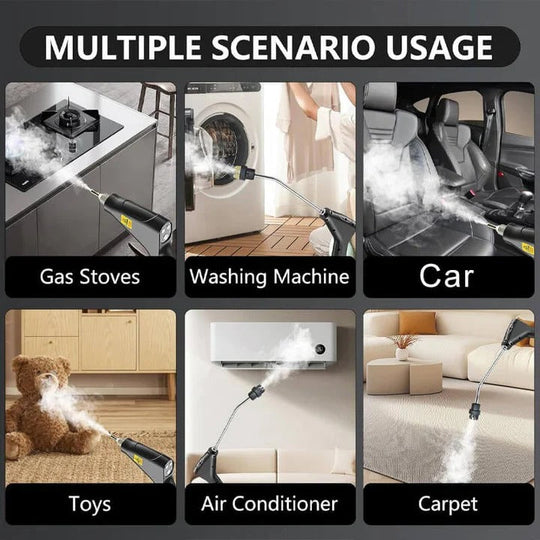 Steam Cleaner with Nozzles and Heat-Resistant Gloves