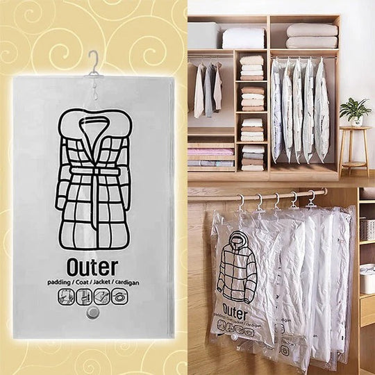 Storage Bags with Hanging Design and Vacuum Seal