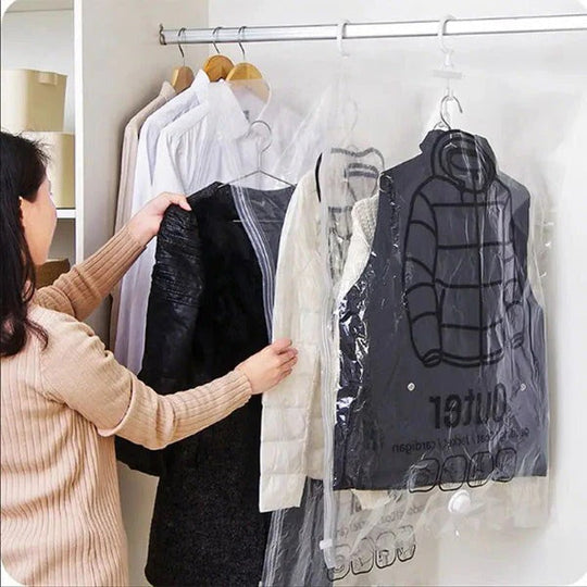 Storage Bags with Hanging Design and Vacuum Seal