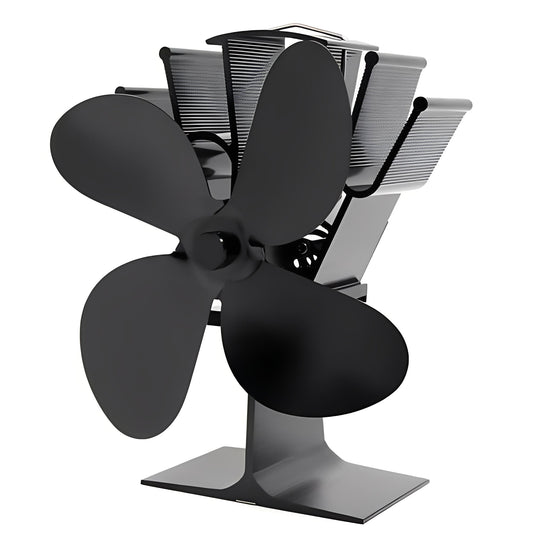 Stove Fan with Heat Activation and Fireplace Efficiency