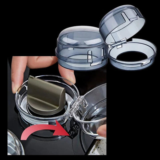 Stove Knob Covers with Snap-On Design and Safety Protection