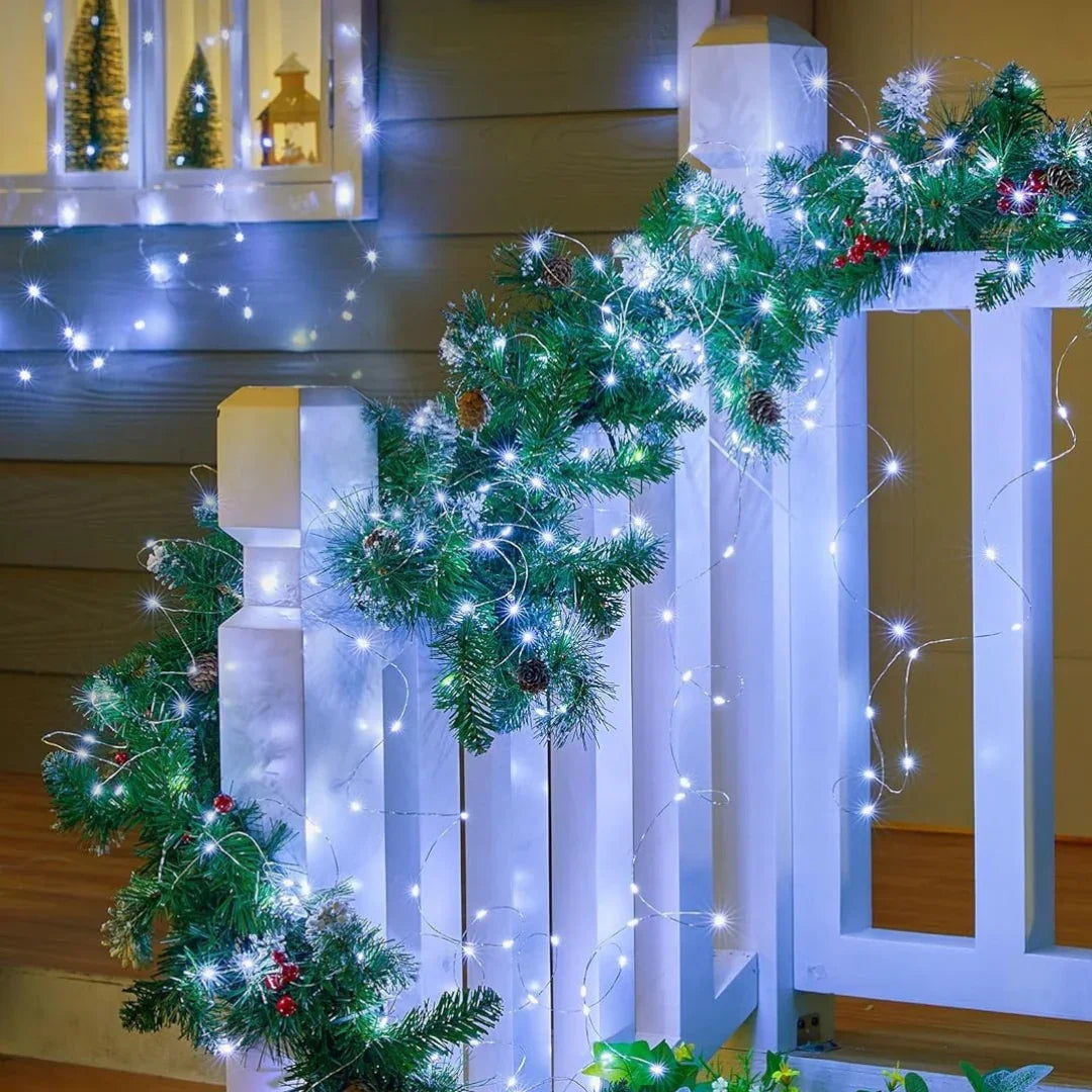 String Lights with Solar Power and Outdoor Use