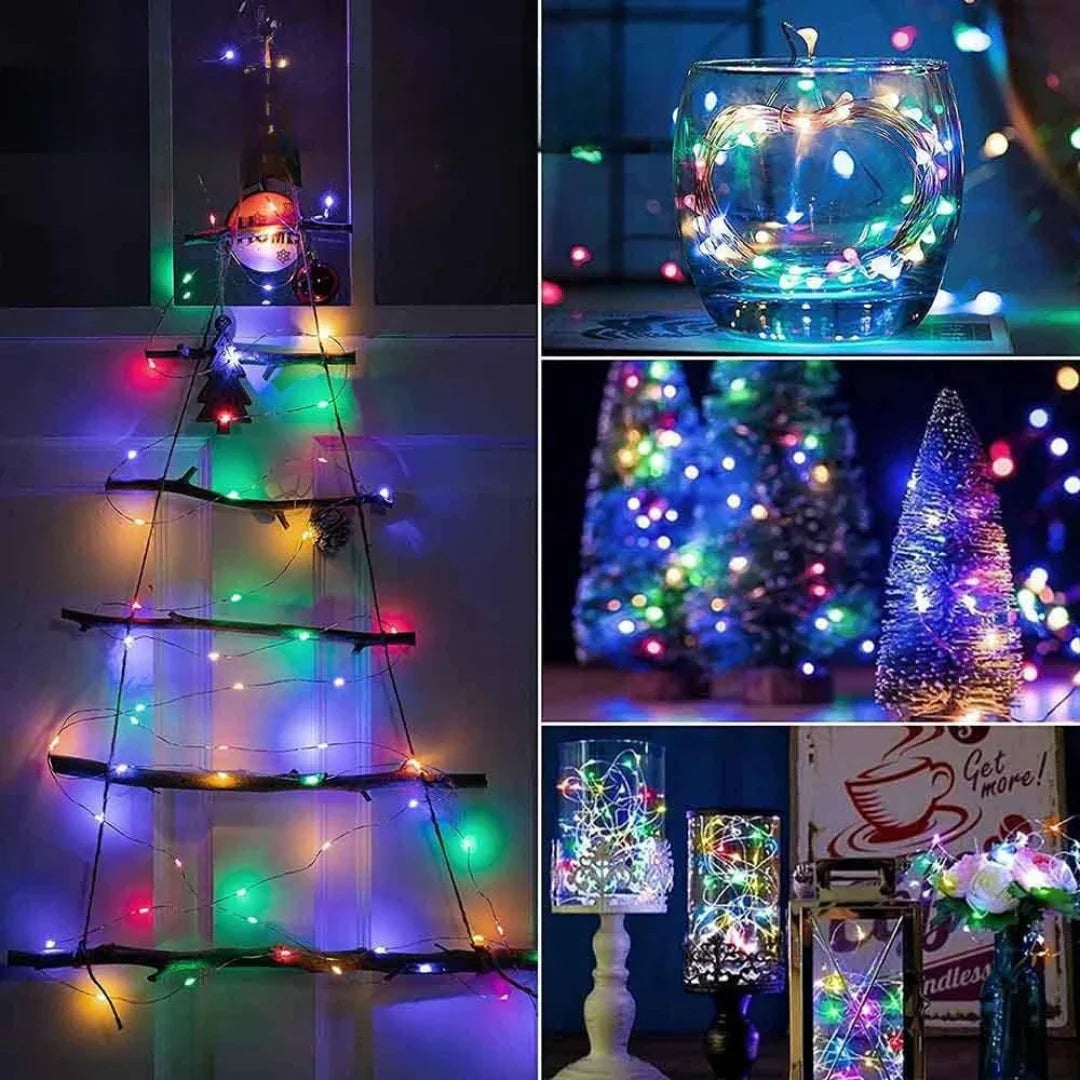 String Lights with Solar Power and Outdoor Use