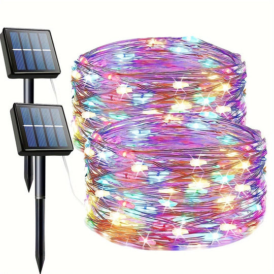 String Lights with Solar Power and Outdoor Decor