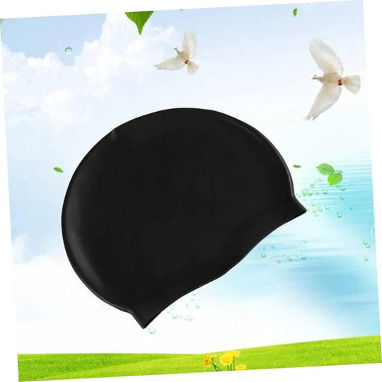 Swim Cap with Stretch Fabric and Turban Style