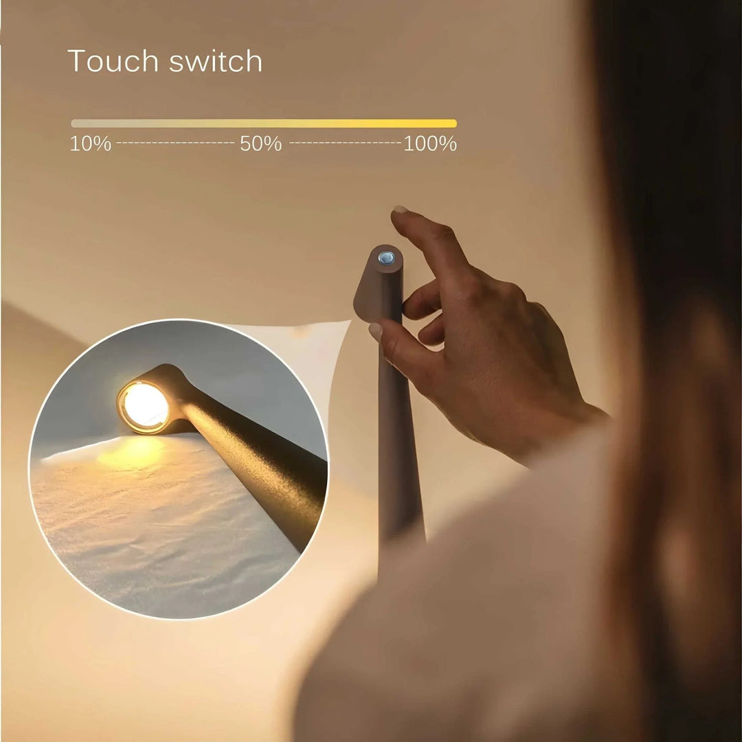 Table Lamp with Cordless Design and Adjustable Brightness