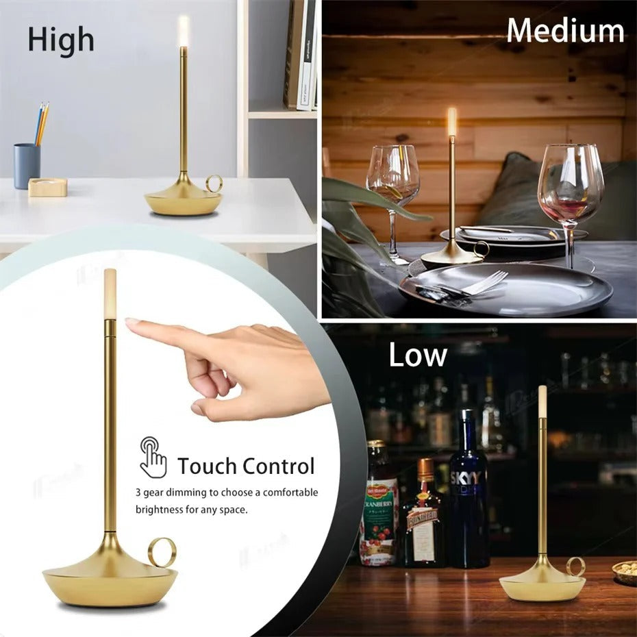 Table Lamp with Cordless Design and Rechargeable LED