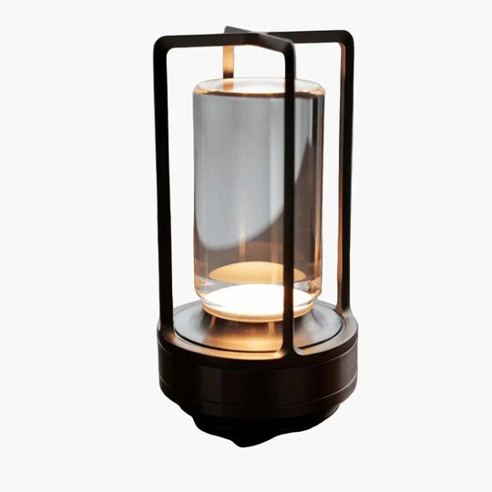 Table Lamp with Crystal Design and Wireless Charging