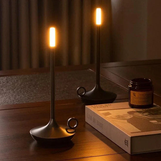 Table Lamp with Dimmable LED Light and USB Charging