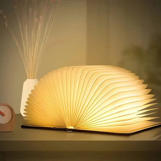 Table Lamp with LED Lighting and Foldable Design
