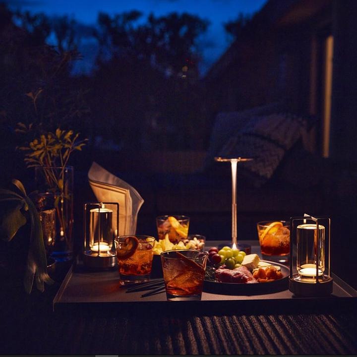 Table Lamp with Rechargeable Battery and Touch Control