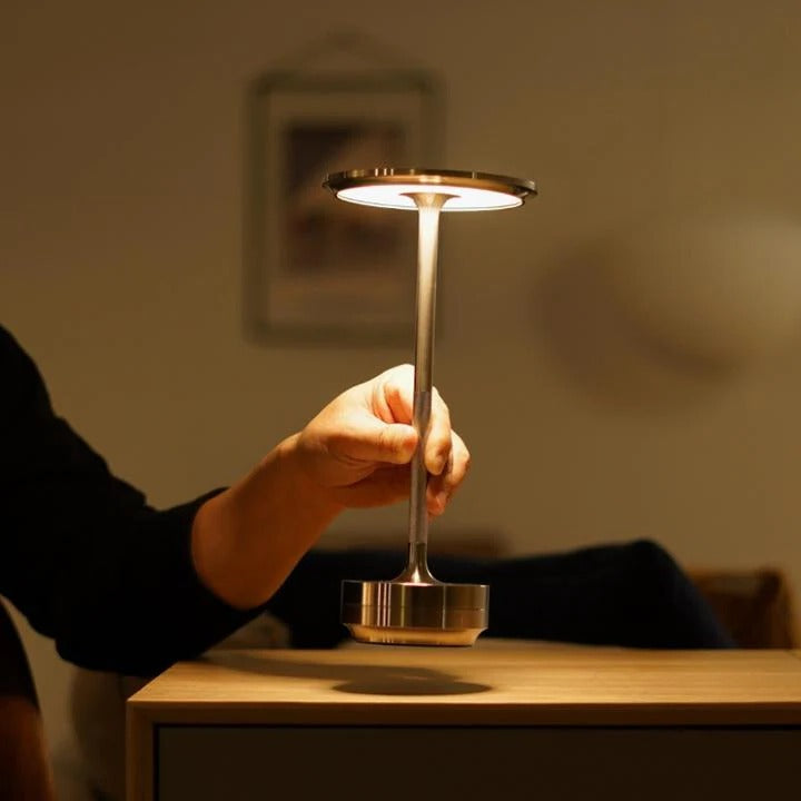 Table Lamp with Rechargeable Battery and Touch Control