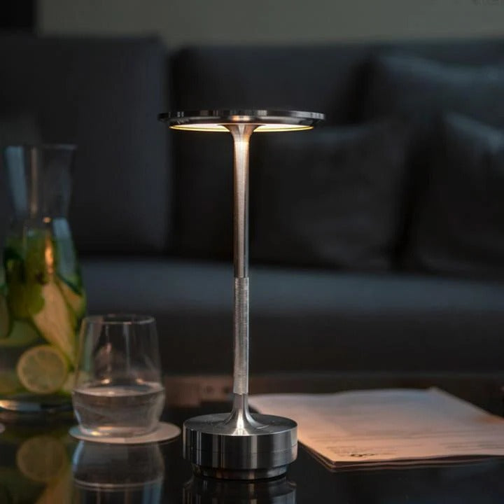 Table Lamp with Rechargeable Battery and Touch Control