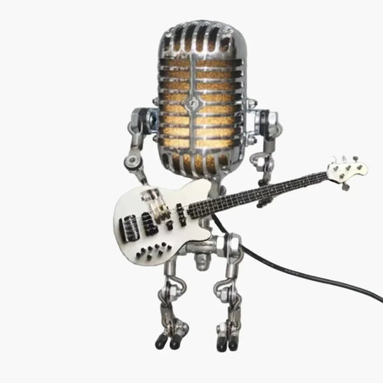 Table Lamp with Robot Design and Adjustable Brightness