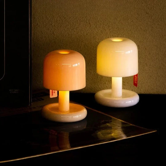 Table Lamp with Soft Glow and USB Rechargeable