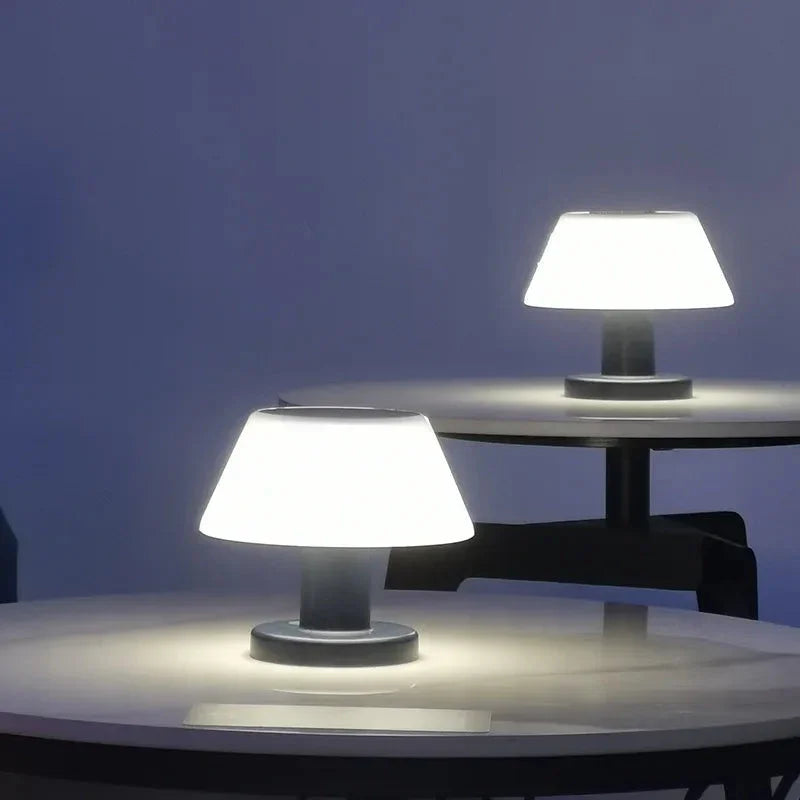 Table Lamp with Solar Power and LED Bulbs