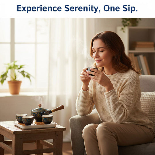 Tea Pot Set with Rotating Design and Infuser