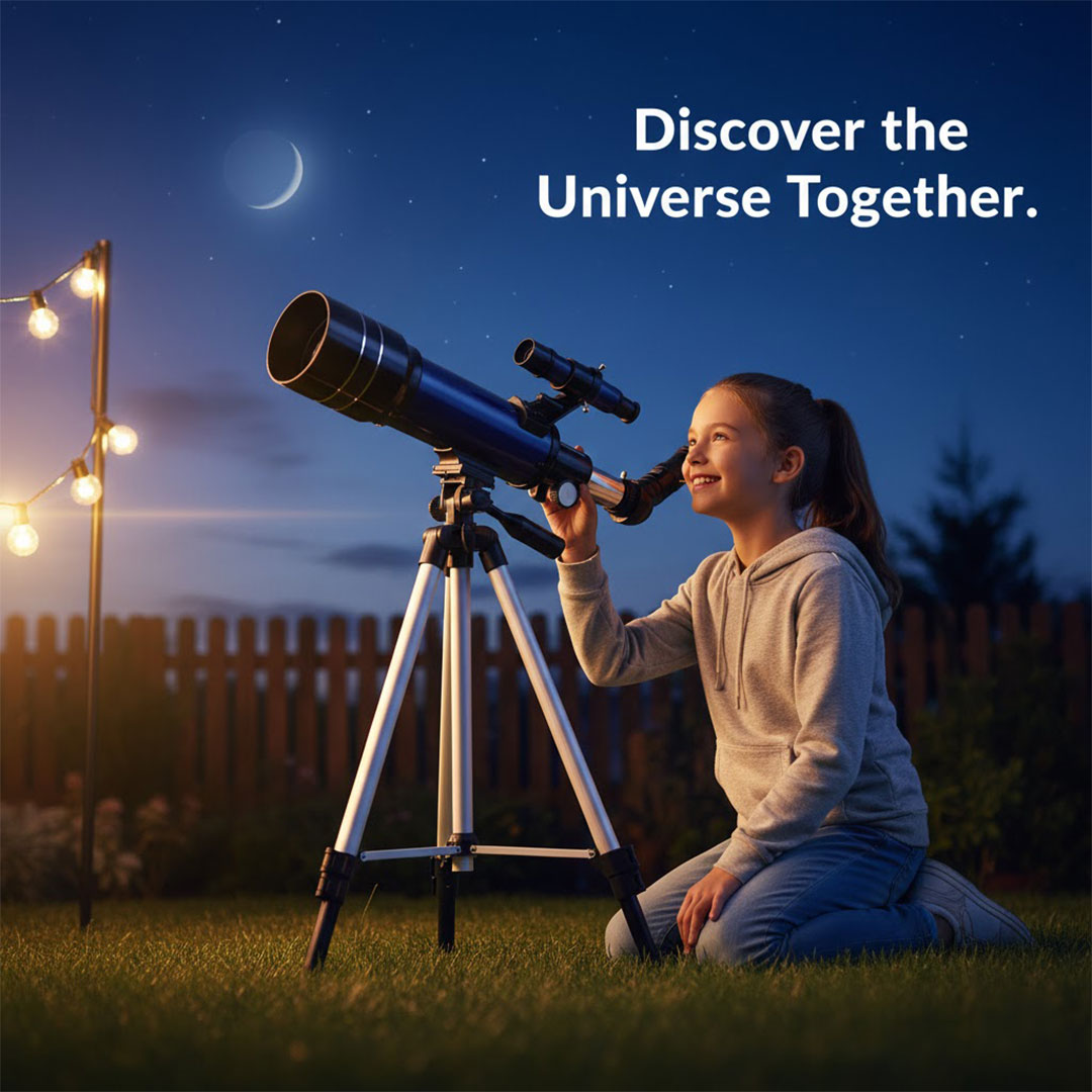 Telescope with 200X Magnification and Easy Setup