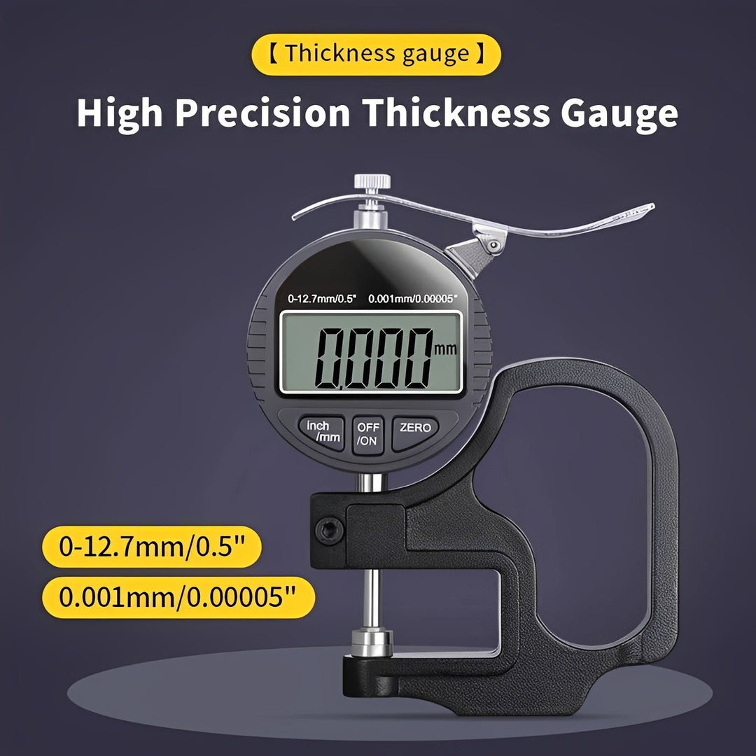 Thickness Gauge with Digital Display and Handheld Design