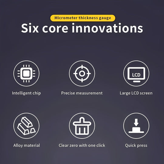 Thickness Gauge with Digital Display and Handheld Design