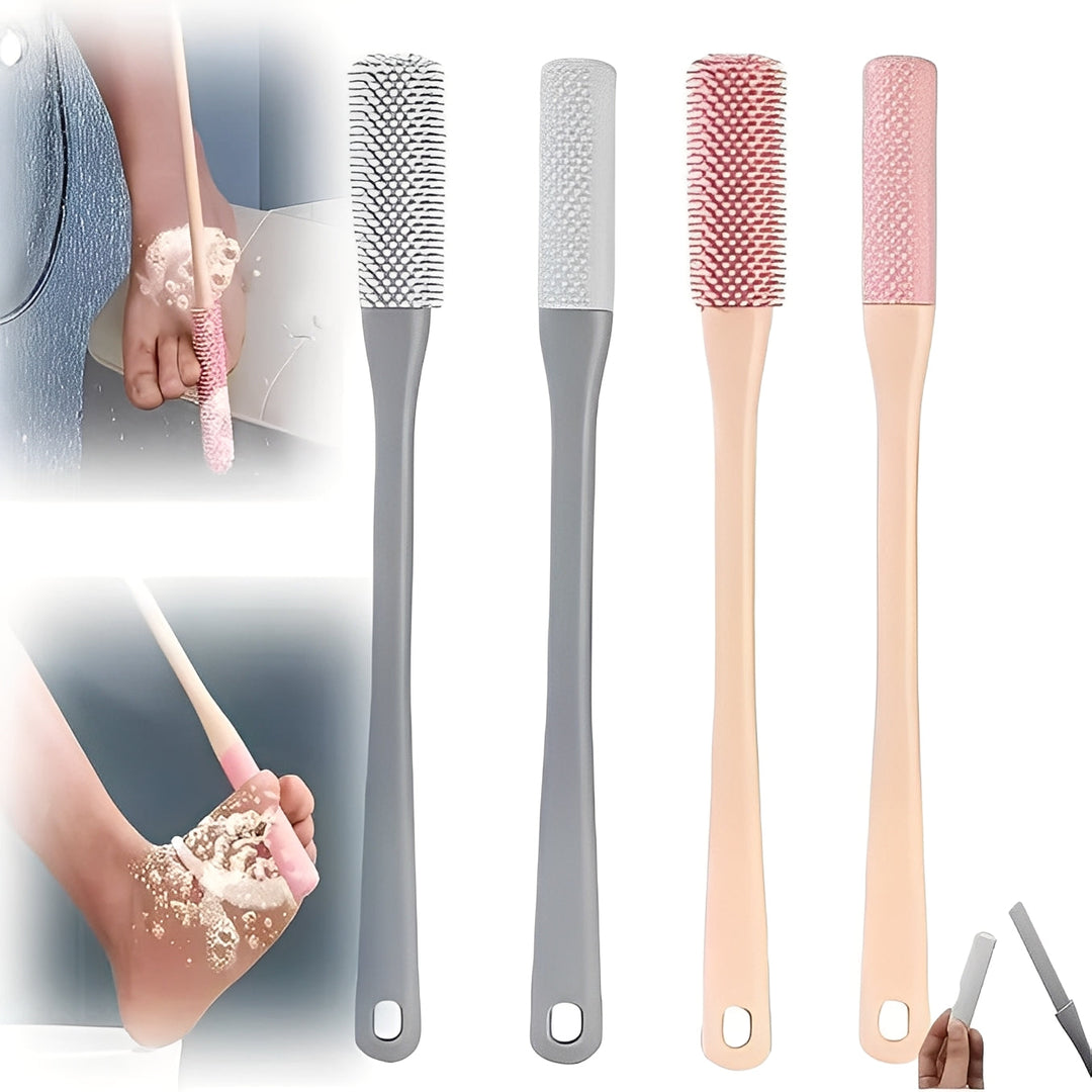 Toe Gap Brush with Ergonomic Handle and Dual Design