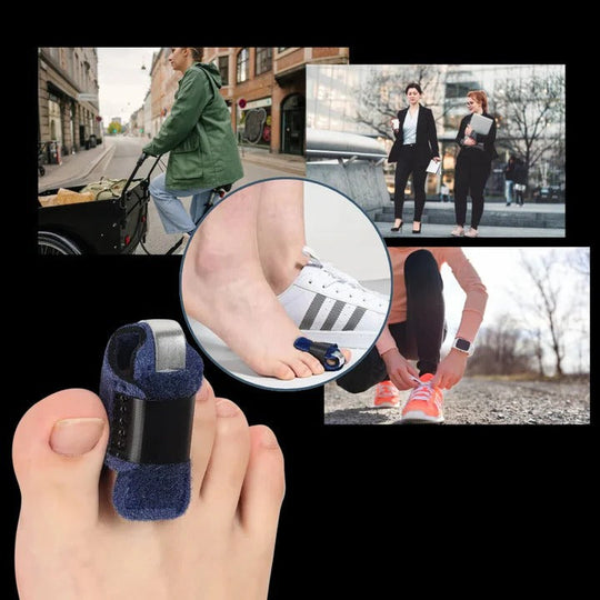 Toe Support with Breathable Material and Positioning Aid