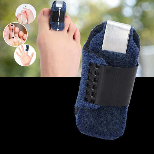 Toe Support with Breathable Material and Positioning Aid