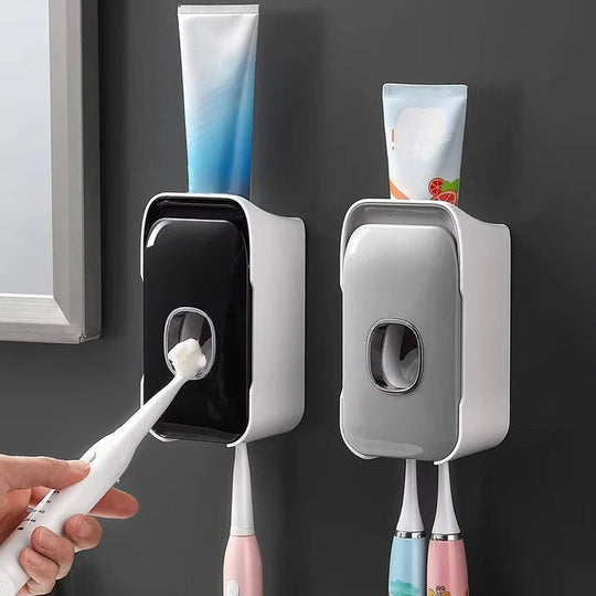 Toothpaste Dispenser with Wall Mount and Adhesive Installation