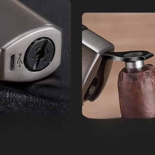 Torch Lighter with Triple Flame and Touch Ignition