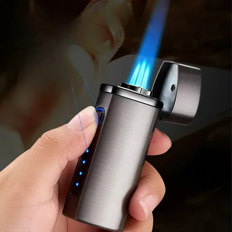 Torch Lighter with Triple Flame and Touch Ignition