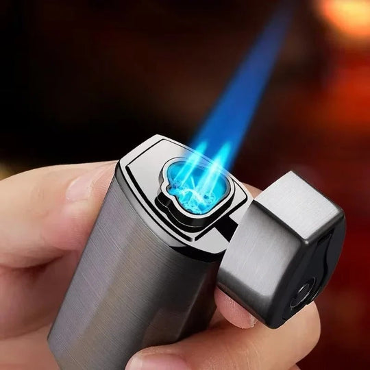 Torch Lighter with Triple Flame and Touch Ignition