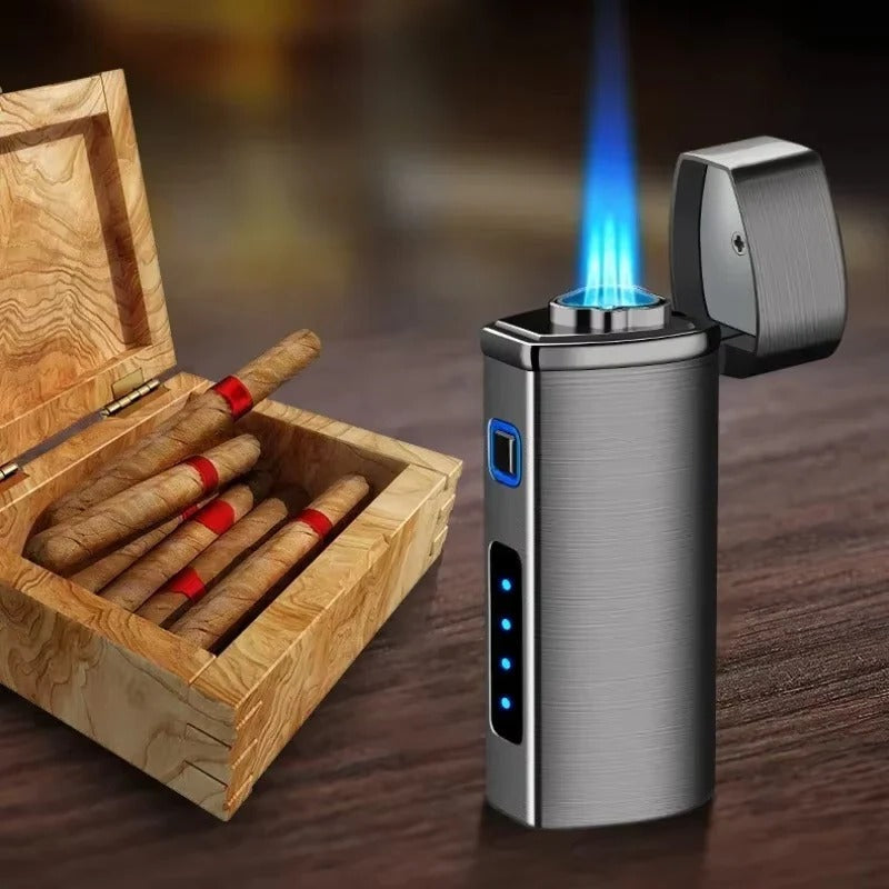 Torch Lighter with Triple Flame and Touch Ignition