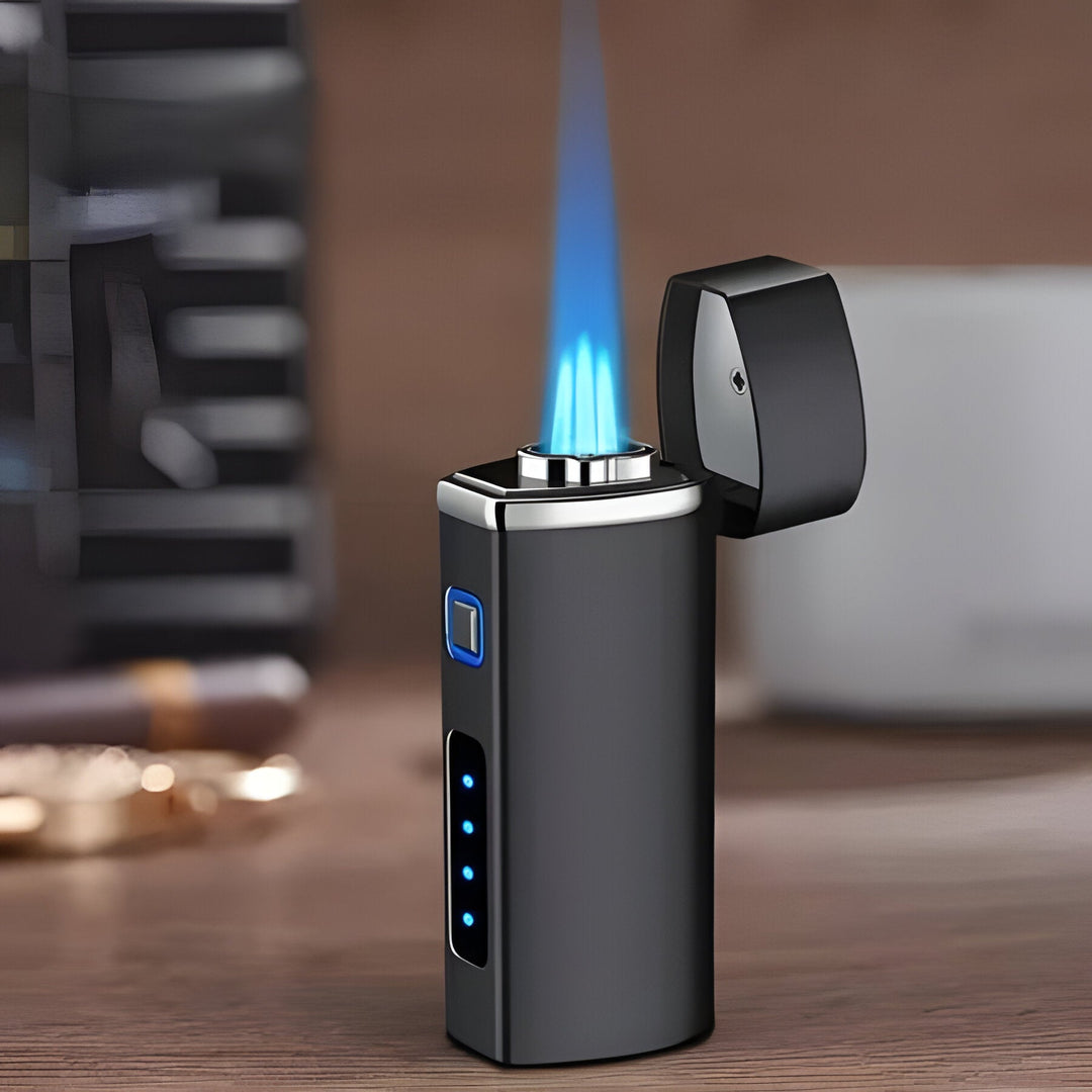 Torch Lighter with Triple Flame and Touch Ignition