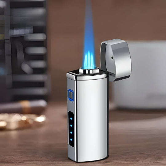 Torch Lighter with Triple Flame and Touch Ignition