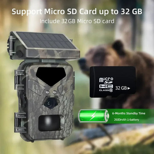 Trail Camera with Solar Power and 20MP Photos