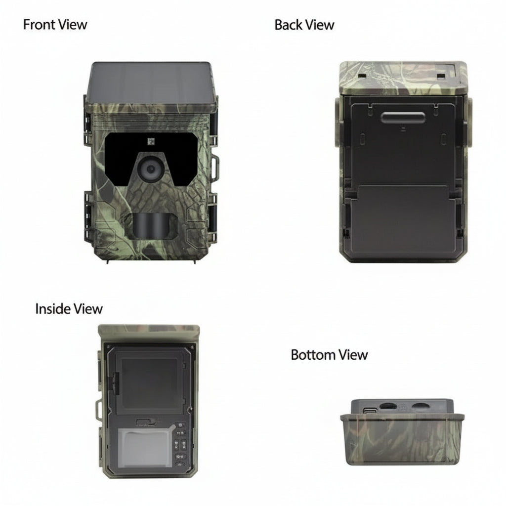 Trail Camera with Solar Power and Night Vision