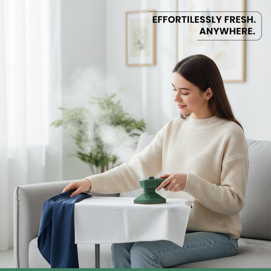 Travel Iron with Compact Design and Steam Function