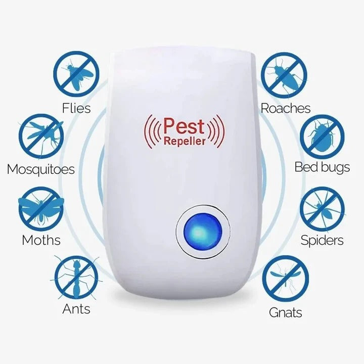 Ultrasonic Pest Repeller with Plug-In Design and Fly Deterrent