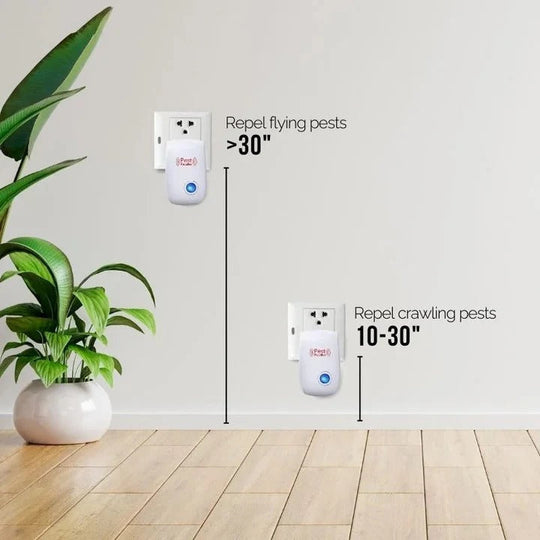 Ultrasonic Pest Repeller with Plug-In Design and Fly Deterrent