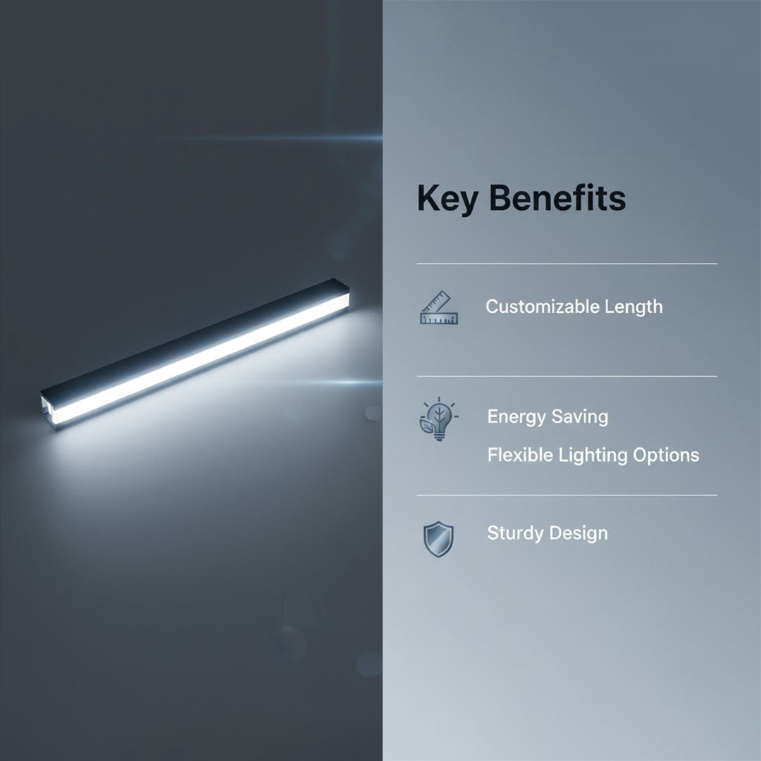 Under Cabinet Lighting with Ultra Thin Design and Adjustable Length