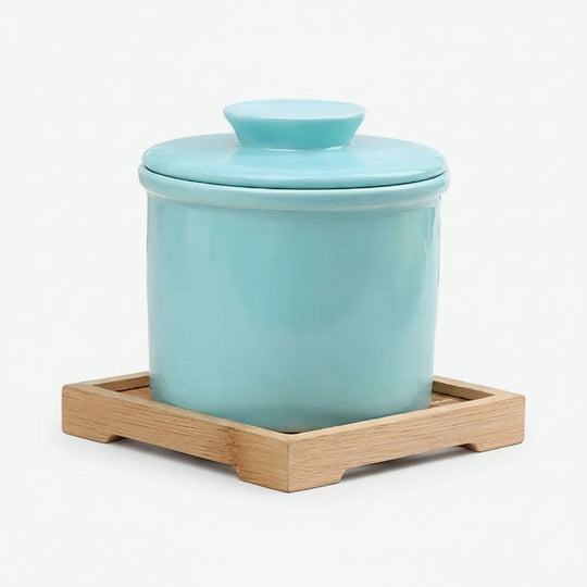 Butter Keeper - Ceramic Container - Water-Sealed Lid
