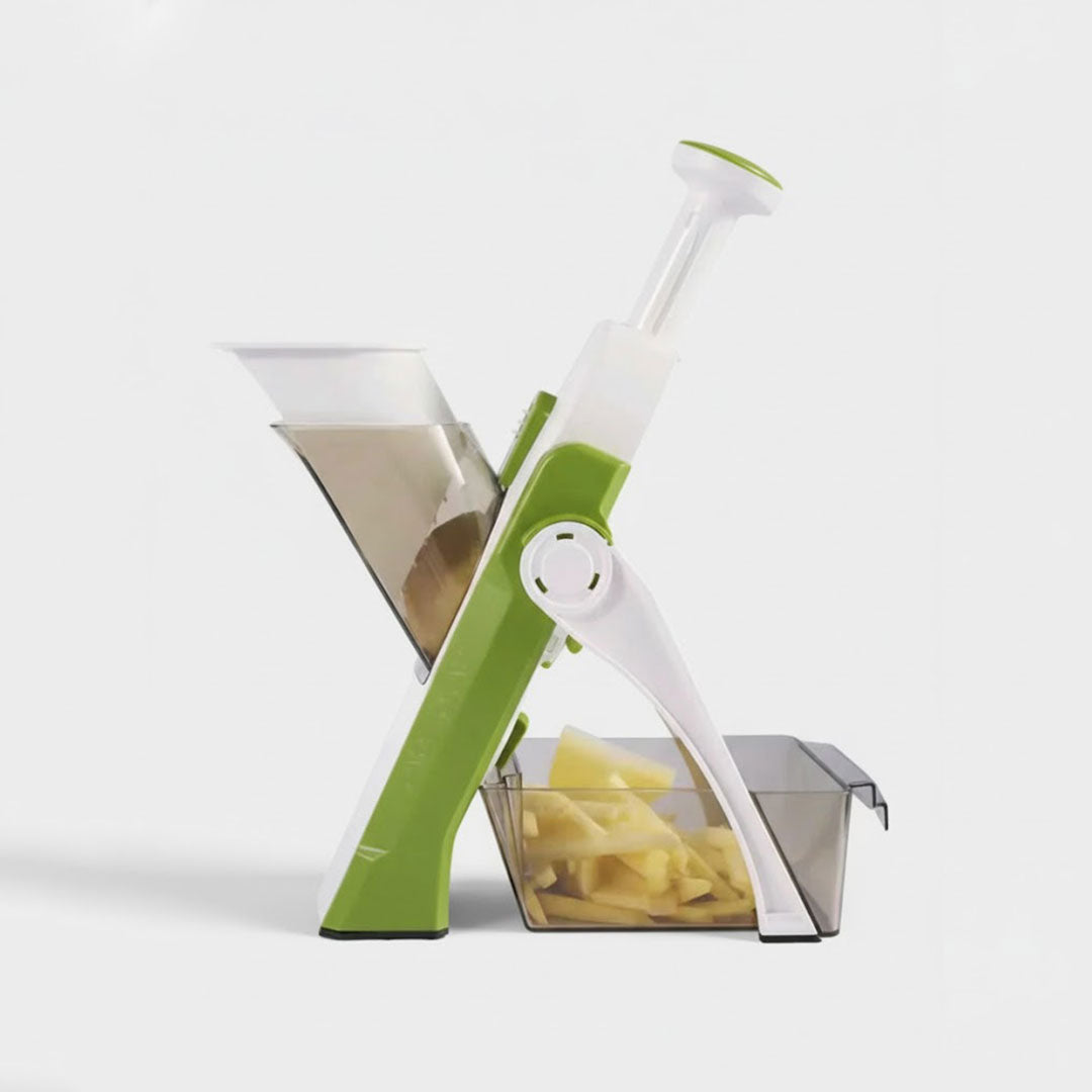 Vegetable Slicer - Interchangeable Blades - Safety Design