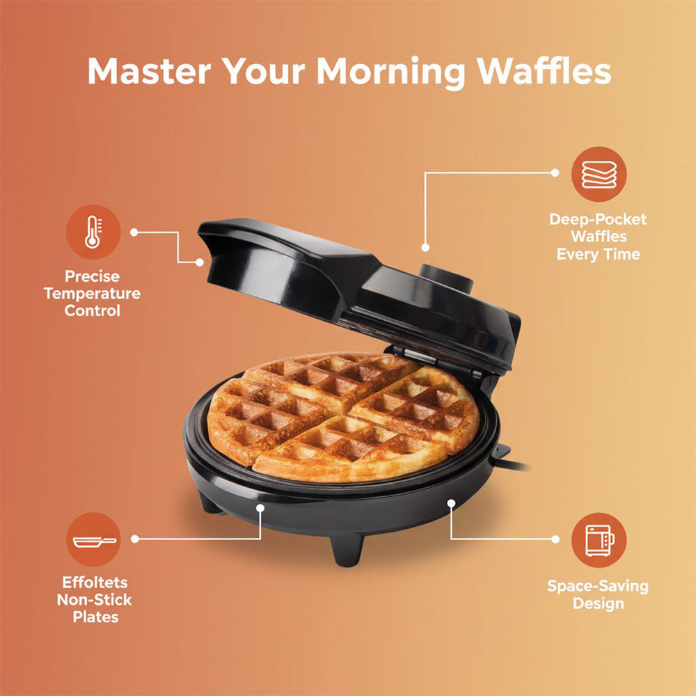 Waffle Maker with Adjustable Temperature and Deep Fill Plates