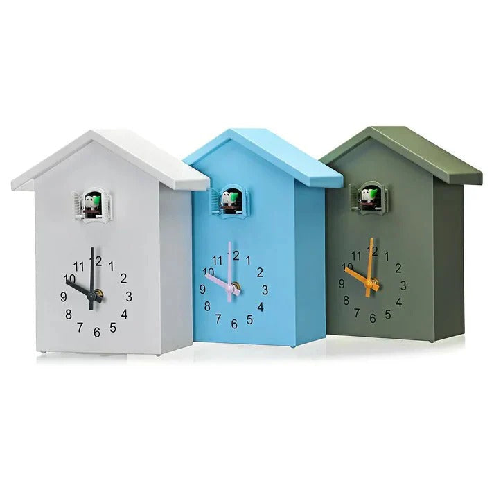 Wall Clock with Bird Design and Adjustable Sound