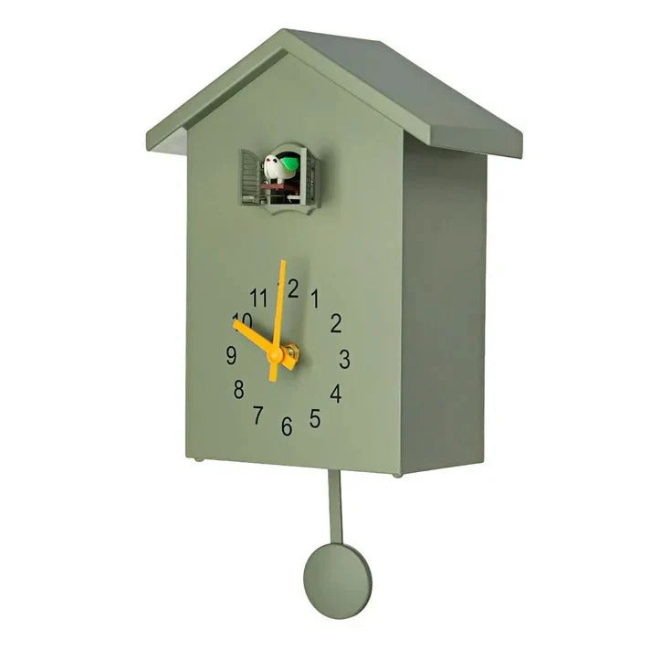 Wall Clock with Bird Design and Adjustable Sound