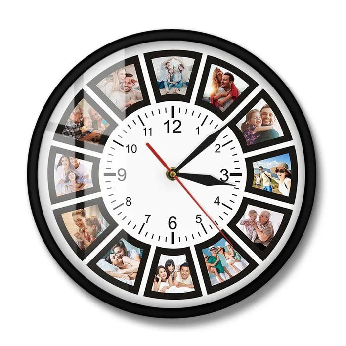 Wall Clock with Custom Design and Personalization Options