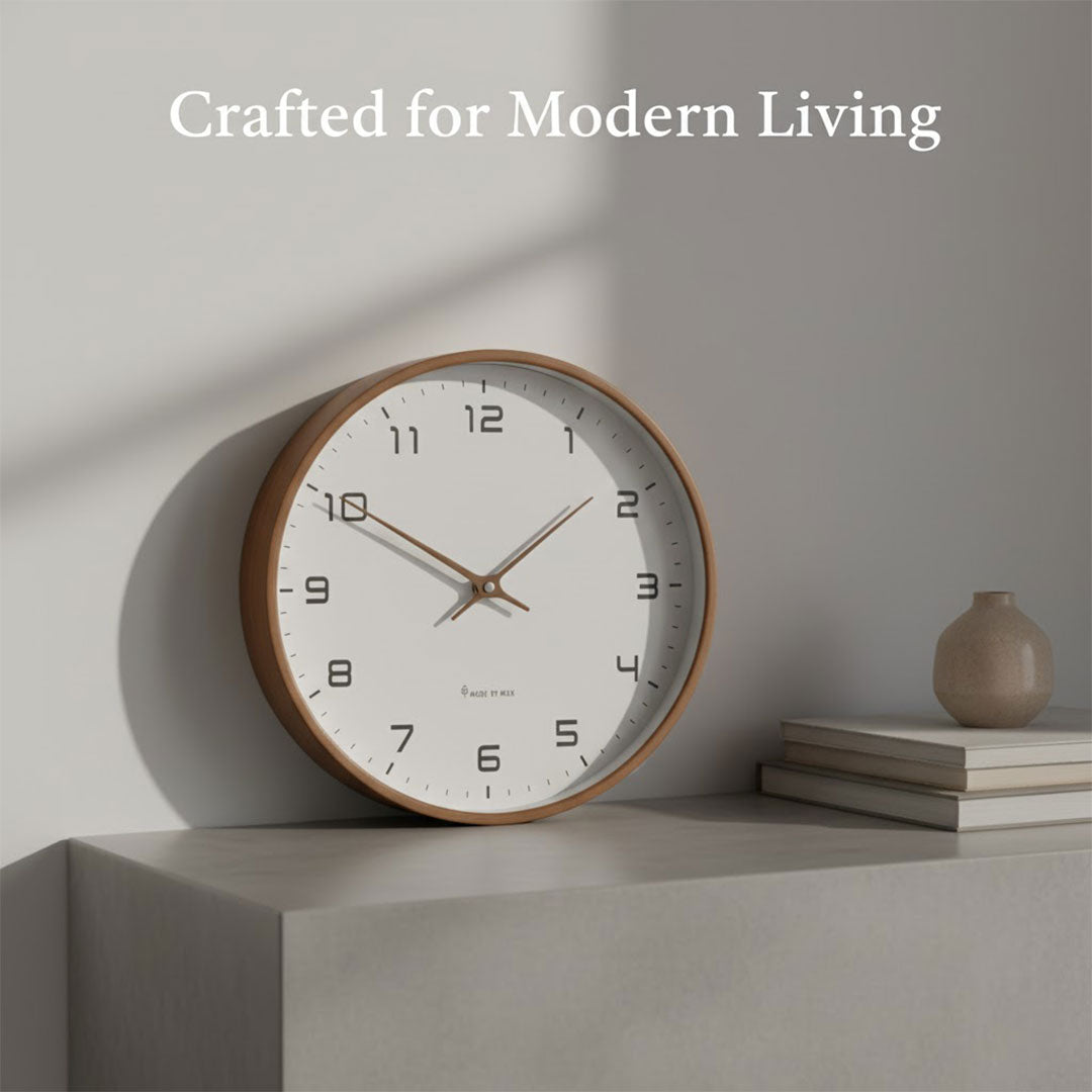 Wall Clock with Minimalist Design and Silent Movement