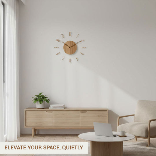Wall Clock with Minimalist Design and Silent Movement