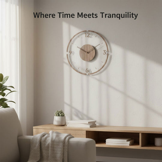 Wall Clock with Minimalist Design and Silent Movement