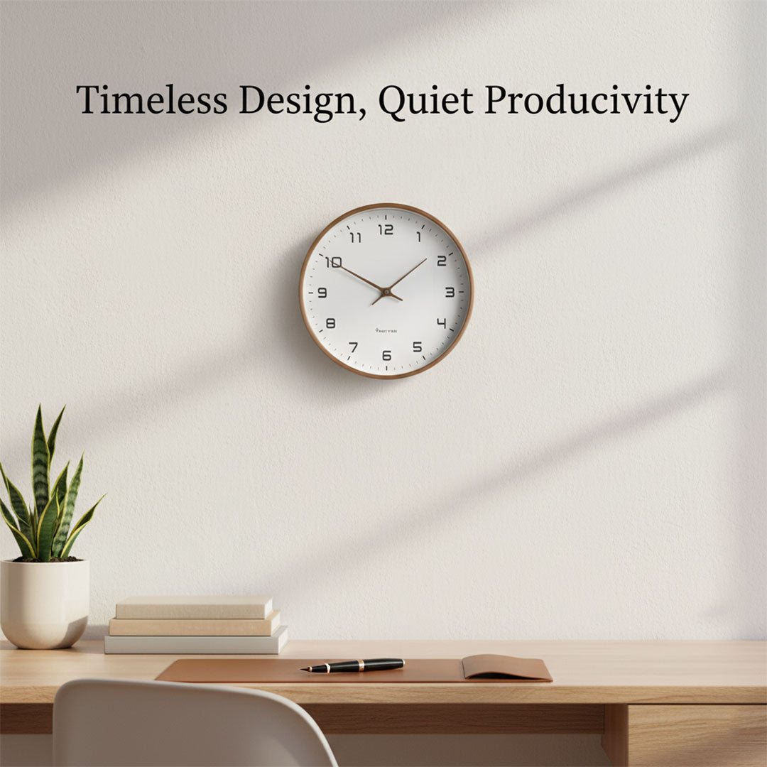 Wall Clock with Minimalist Design and Silent Movement